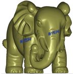 大象雕塑四轴三维立体模型圆雕