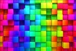 3D立体彩色正方体方块立方体
