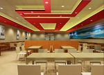 快餐店餐厅食堂3D模型