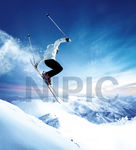 雪山滑雪运动
