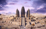中式寺庙古塔3D模型