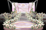 浅紫色森系婚礼仪式区
