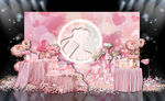 粉色美少女战士主题甜品区