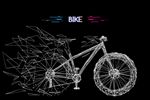 科技线条自行车矢量素材