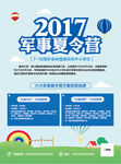 軍事夏令營學生招生海報