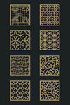 方形传统古典纹理