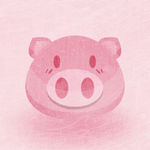可爱手绘猪猪icon