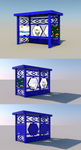 3D公交车站效果图