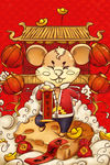 鼠年春节海报