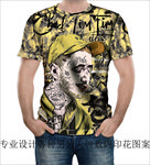 潮牌男裝數(shù)碼印花