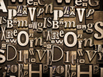 现代简约字母背景墙