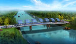 景观生态桥 河边桥 小区绿化