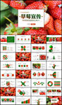 草莓园绿色水果农产品种植PPT