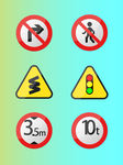 禁止标志工程限速交通标志