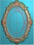 欧式洋花标牌门花镜框精雕图浮雕