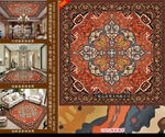方形拼花地毯装饰图案设计