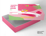 粉色新春礼盒设计