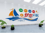 企業(yè)夢想啟航勵志標(biāo)語文化墻圖片