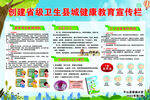 創(chuàng)建省級衛(wèi)生縣城健康教育宣傳欄