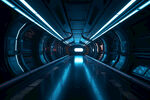 科技未来隧道空间背景