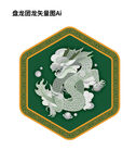 盤龍矢量圖