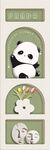 卡通熊猫挂画