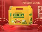 水果礼盒包装平面图图片