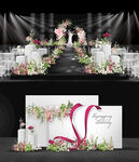 粉色韩式水晶婚礼效果图