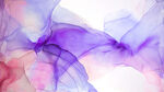 紫色抽象水墨画