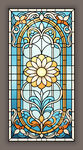 教堂蒂凡尼吊顶穹顶彩色玻璃图案