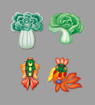  百財(cái) 白菜 鯉魚錦鯉