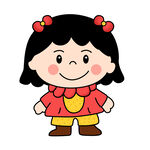 紅色衣服小女孩 