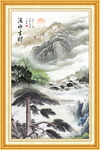 旭日東升江山如畫圖
