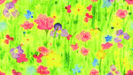 水彩花