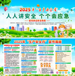 2025安全生產月宣傳海報
