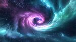 夢(mèng)幻宇宙漩渦星空景象