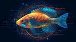 科技風夢幻絢麗觀賞魚