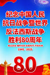 紀(jì)念抗戰(zhàn)勝利80周年海報(bào)