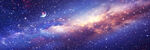 藍紫色宇宙星空背景墻