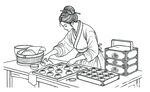 做餅線條圖