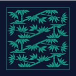 中式竹葉圖案裝飾紋樣