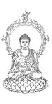佛像線描圖