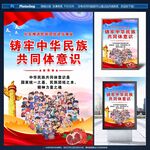 鑄牢中華民族共同體意識(shí)海報(bào)