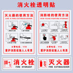 消火栓透明貼使用示意圖