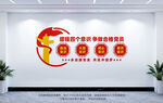 四個(gè)意識(shí)黨建文化墻
