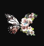 蝴蝶花卉圖案設計元素