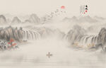 水墨意境山水畫