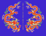 福瑞雙龍戲珠彩龍雙龍?jiān)萍y海報(bào)
