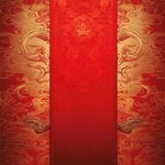 中式紅金龍紋古典背景圖