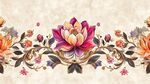 中式花卉邊框圖案設(shè)計(jì)